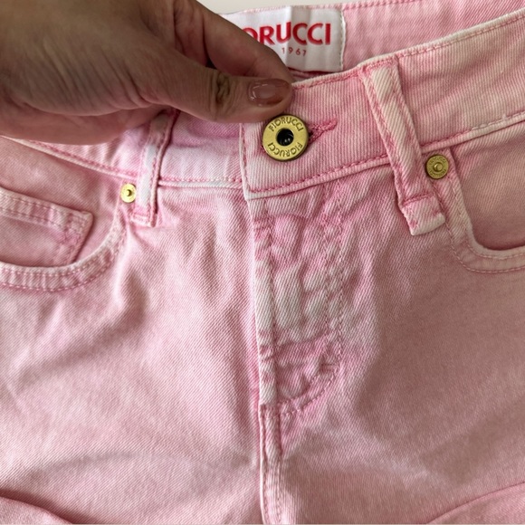 Fiorucci | Pink Denim Cuffed Shorts | Size 27 | NWT - Picture 8 of 10